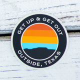 Get Up & Get Out Sticker