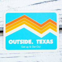 Retro Texas Sticker | Blue