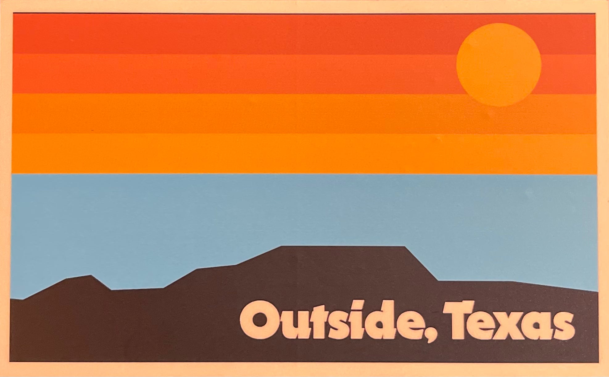 Horizon Sticker | Outside, Texas